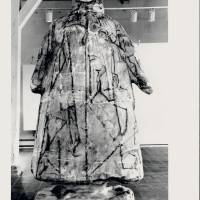 Het drie meter hoge gipsmodel voor het beeld van koningin Wilhelmina, ca. 1966, foto RKD