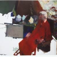 Portret van Charlotte van Pallandt door Kees Verwey, 1990, olieverf op doek, collectie Frans Hals Museum, Haarlem, bruikleen Stichting Kees Verwey