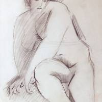 Zittend naakt, 1926, particuliere collectie, foto Henri Mulder