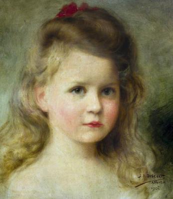 Portret van Charlotte, door J.B. Discart, 1902, foto Rob Mostert. Zie ook: Theo P.G. Kralt, 'Jean Baptiste Discart - Orientalist paintings and Dutch portraits', 2020, p. 192.